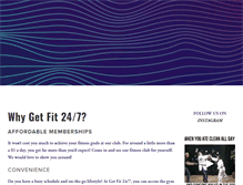 Tablet Screenshot of get-fit-247.com